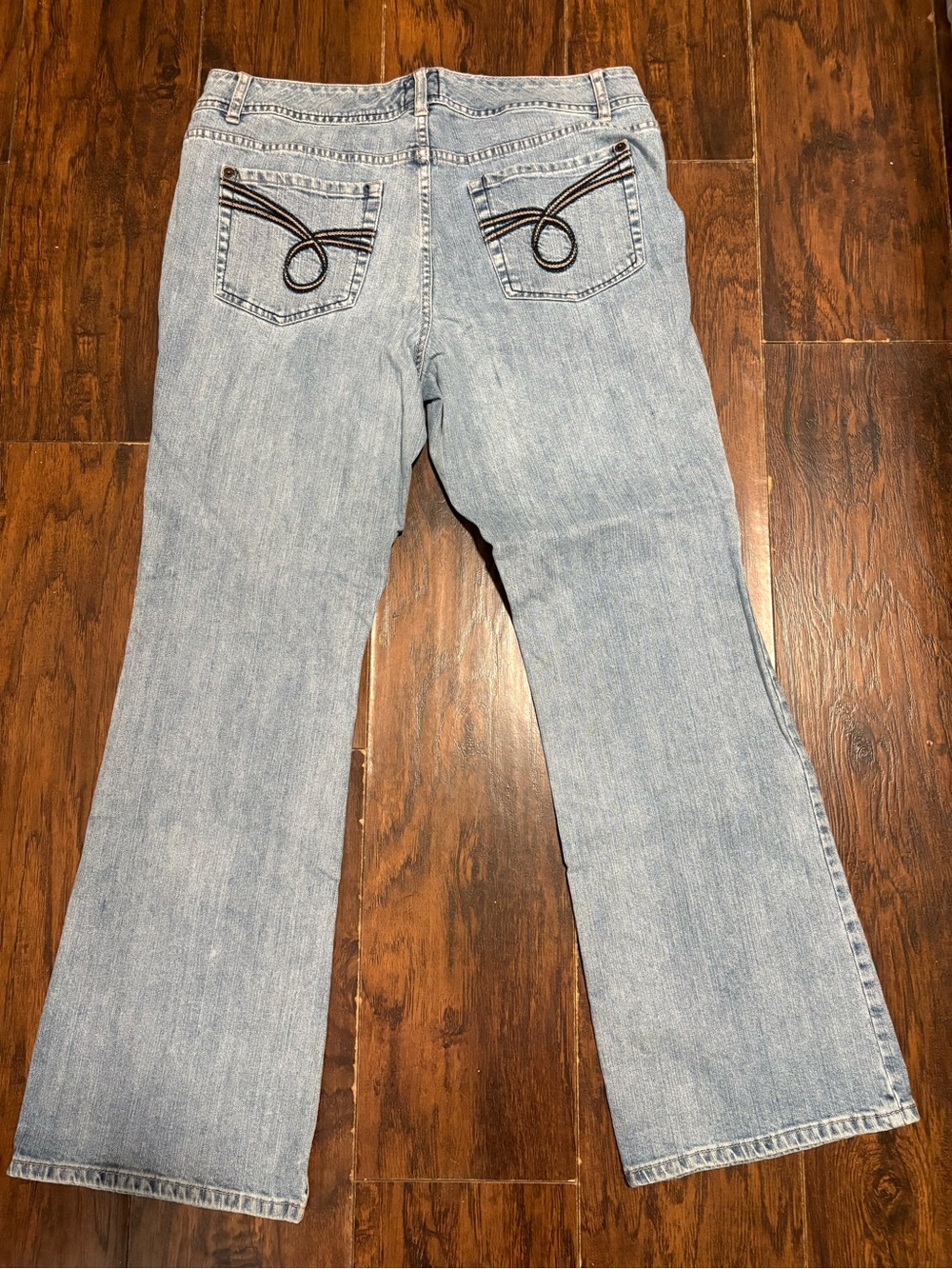 Torrid Light Wash Denim boot-cut Jeans with Embroidered Back Pockets